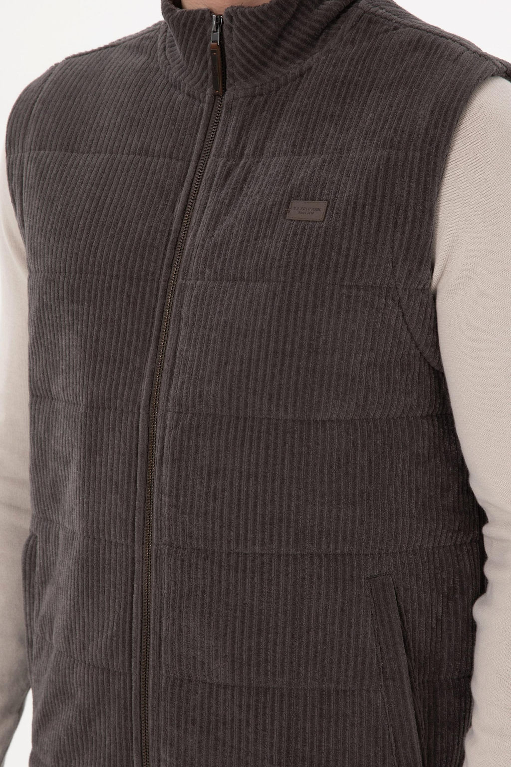 Мужской антрацитовый вязаный вязание кардиган скидка в корзине - U.s. polo assn фото 7