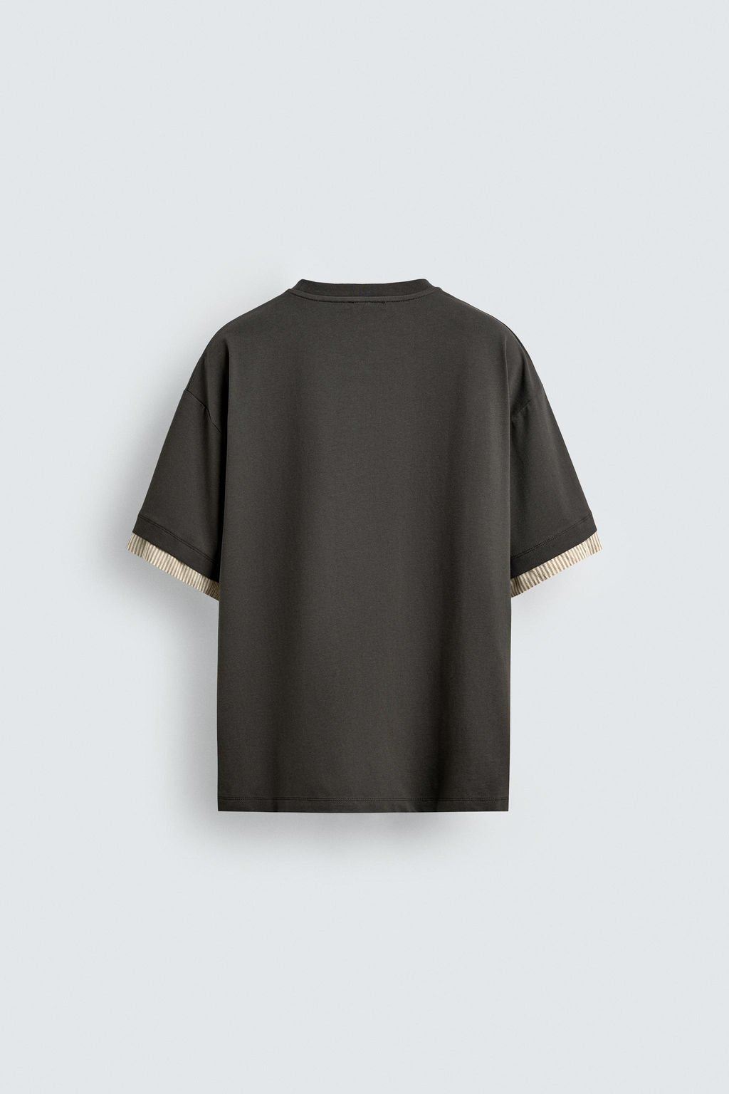 CONTRAST SLEEVE T-SHIRT - Zara фото 8