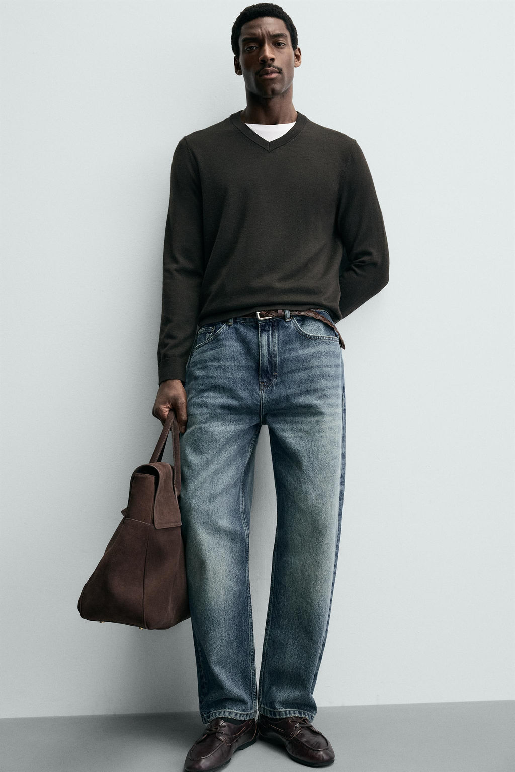 100% WOOL V-NECK JUMPER - Zara фото 6