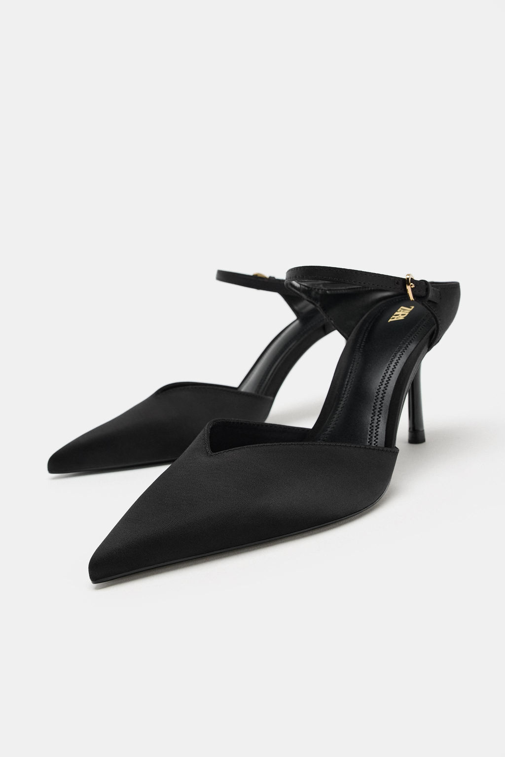 ZAPATO TAC?N DETALLE HEBILLA / Negro - Zara фото 4