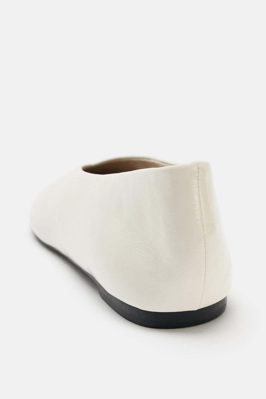 BAILARINA PIEL PLANA / Blanco Crudo - Zara фото 6
