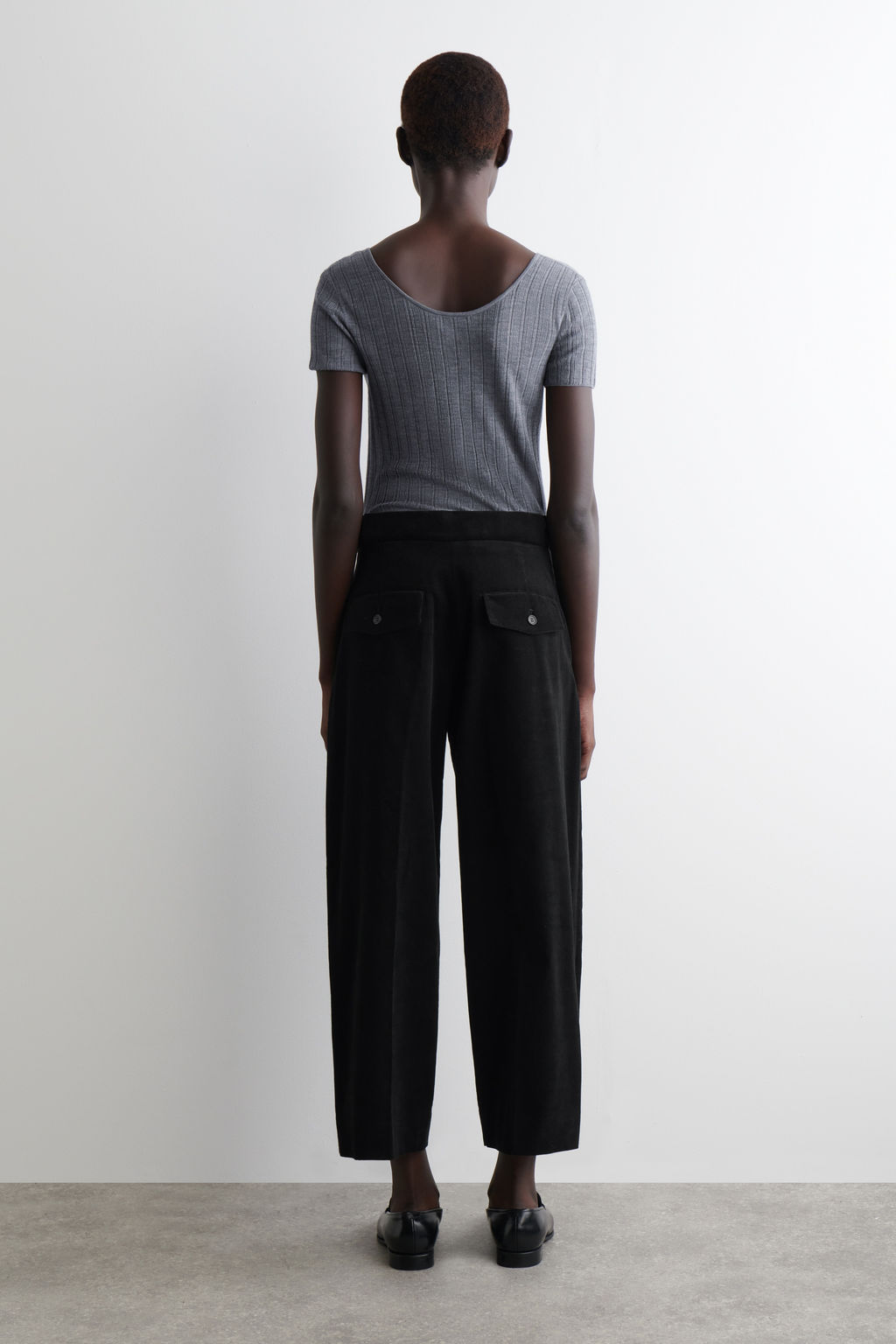 PANTALONES CROPPED DE PANA - H&m фото 4