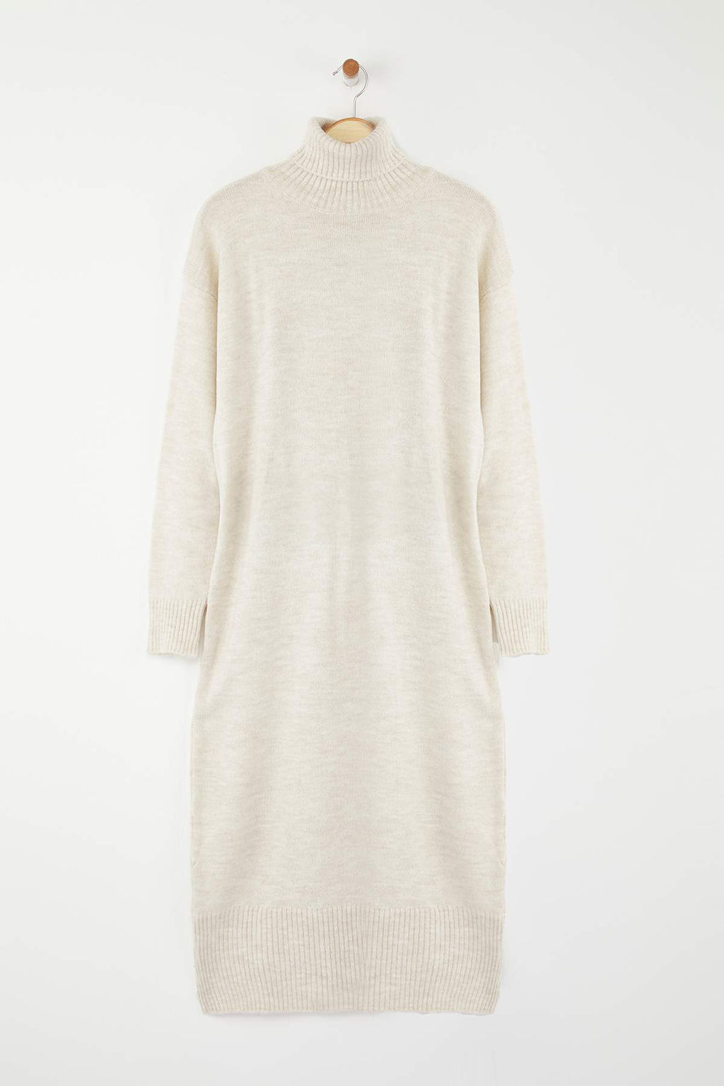 TRENDYOLMILLA Tas Maxi Triko Genis Kal?p Yumusak Dokulu Elbise TWOAW24EL00056  фото 5