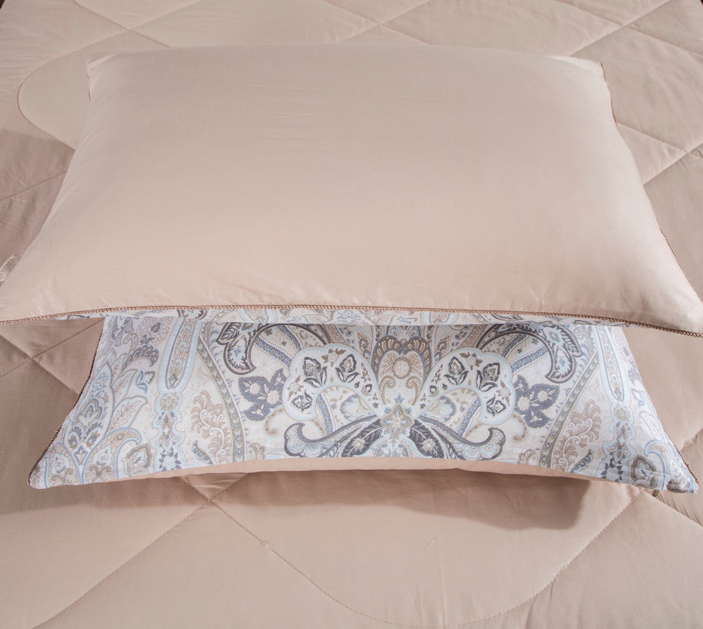 Комплект постельного белья с одеялом Филиппо (бежевый) Cotton, евро - Kazanov.a. фото 8