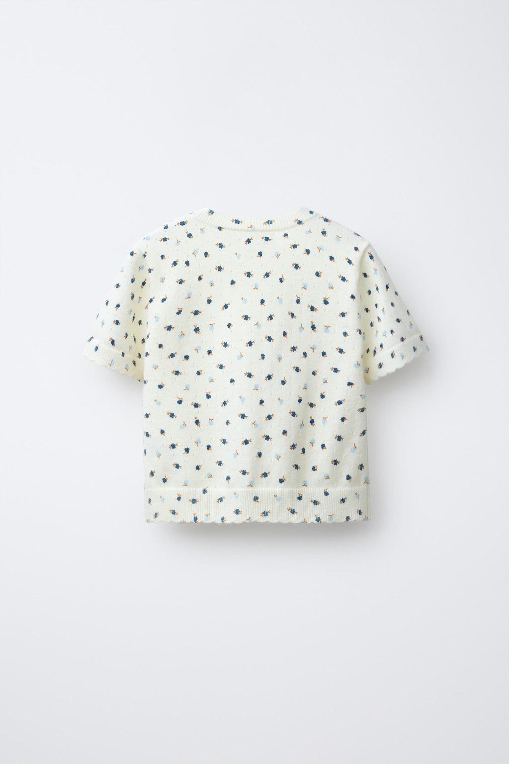 FLORAL KNIT T-SHIRT - Zara фото 2