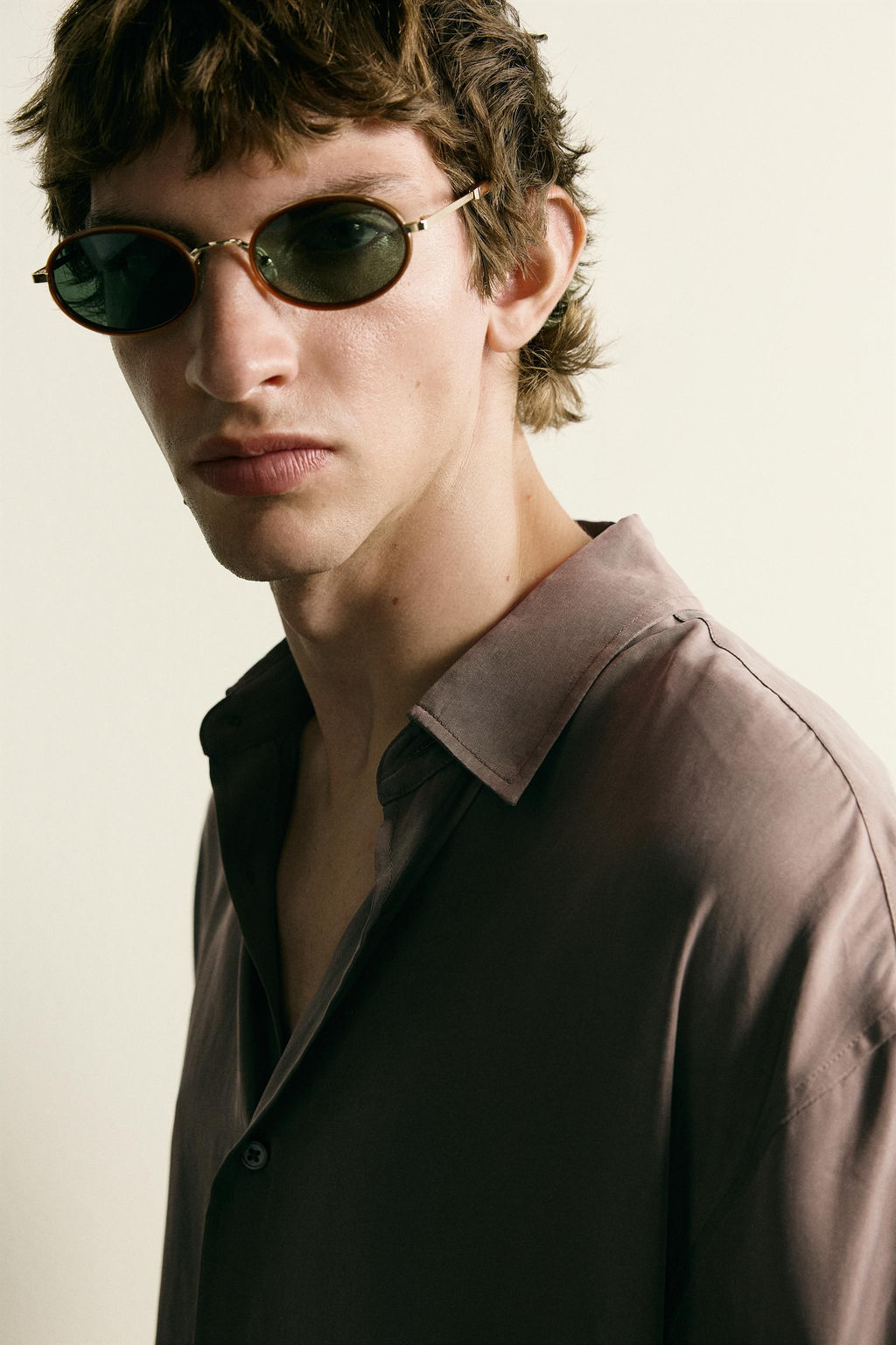 CAMISA FLUIDA RELAXED FIT / Gris topo - Zara фото 6
