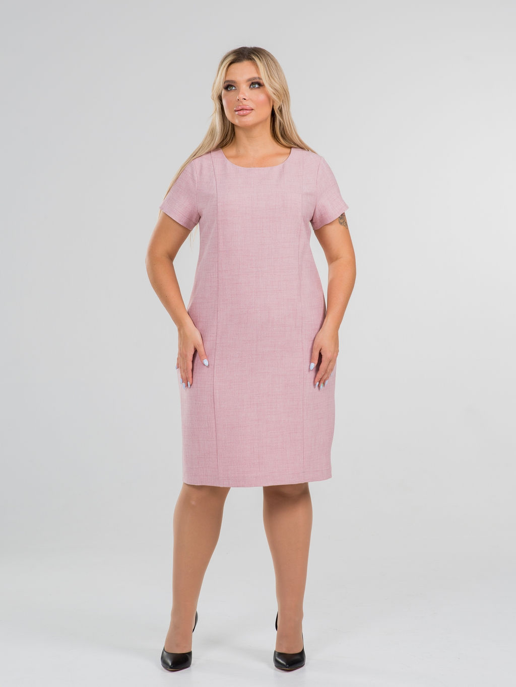 Платье 1350 серо-голубой - Novita фото 15