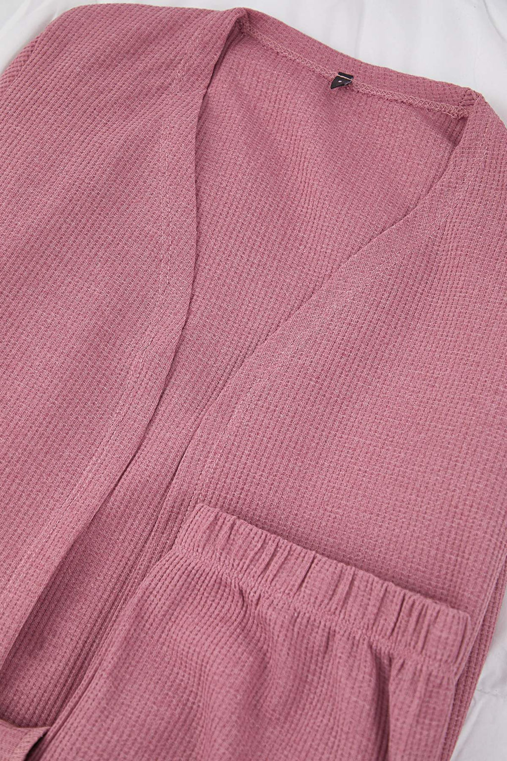 Gul Kurusu Pamuk Polyester Duz Kaskorse Orme Pijama Tak?m? THMAW26PT00215 - Trendyolmilla фото 3