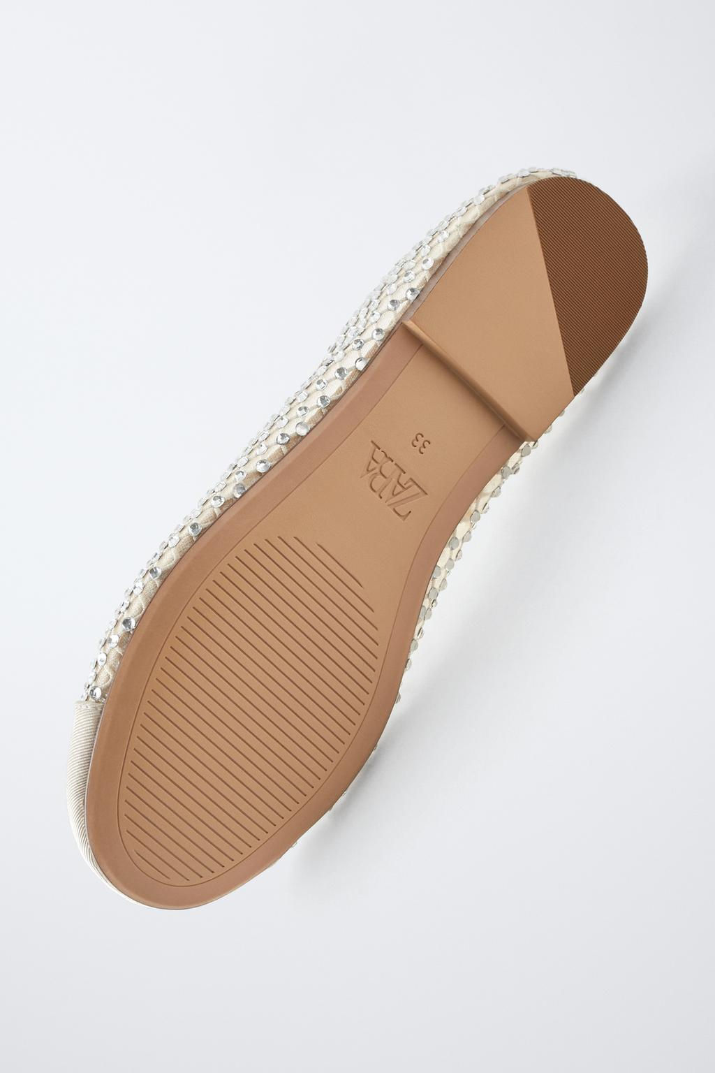 GLITTER BALLERINA SHOES WITH TOECAP - Zara фото 6
