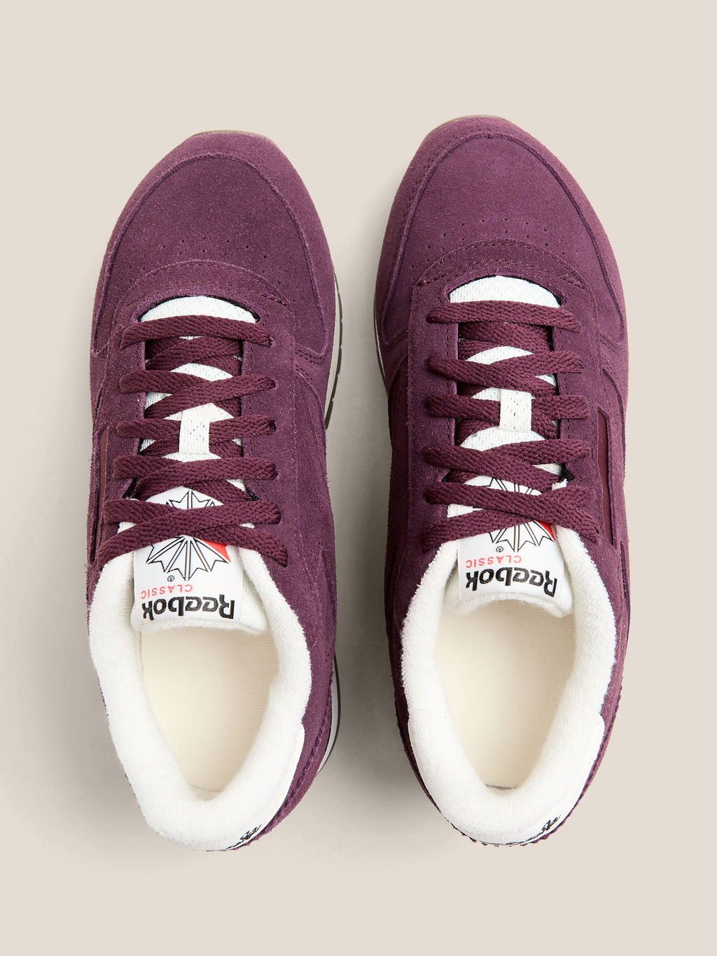 Кроссовки REEBOK CLASSIC LEATHER Артикул 4494060, темно-бордовый