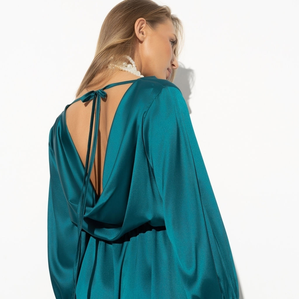 Платье из шелка, Люксовый выход (new, с поясом) - Charutti фото 3