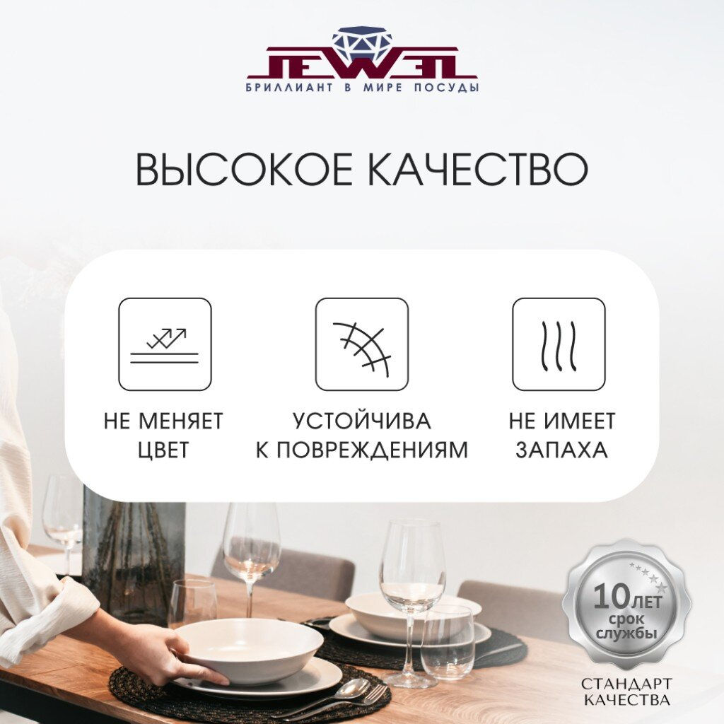 Набор столовый JEWEL Сорренто 13 предметов (стеклокерамика) арт. ПС0078-58