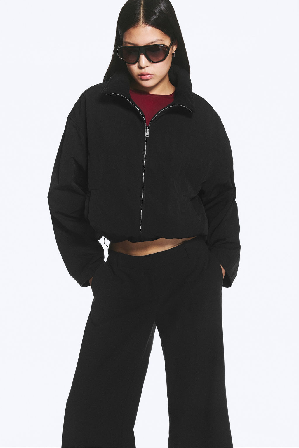 Chaqueta oversize de nailon - H&m фото 4