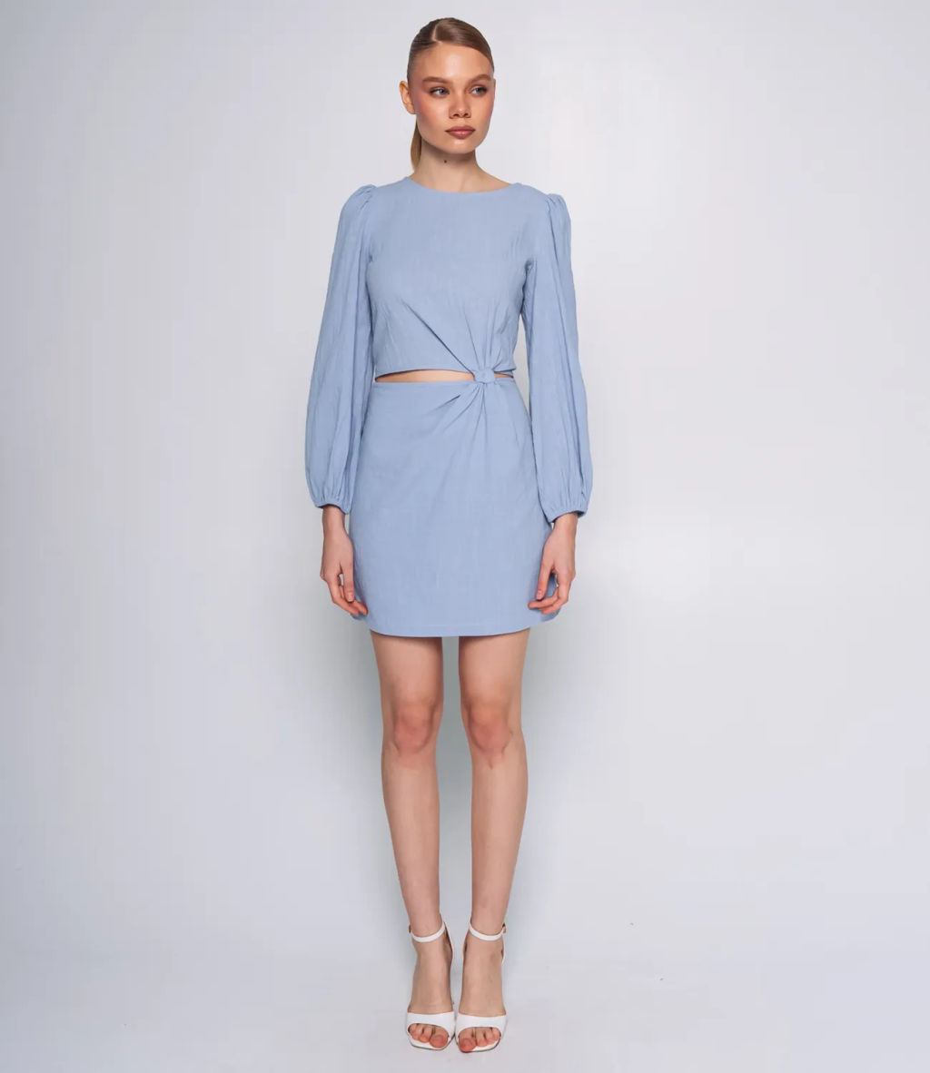 Платье #ОКТ025014, голубой