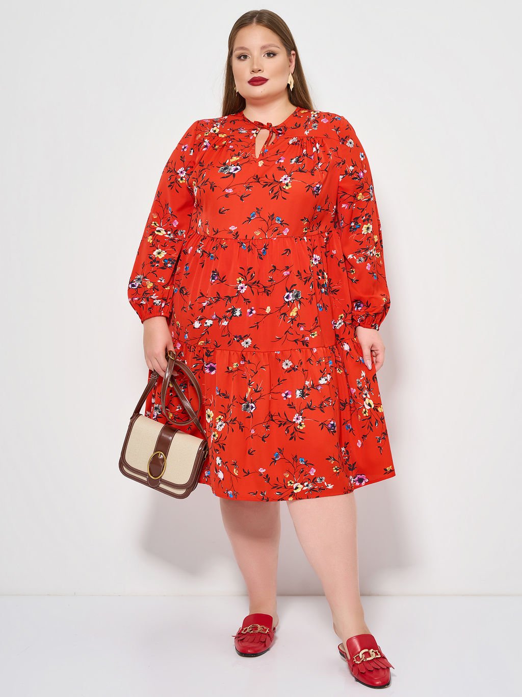 Платье 0060-23 темная фуксия - Dora фото 33