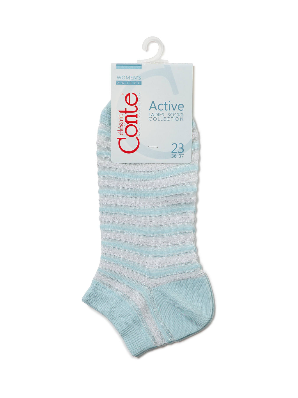 Цена за 2 пары. Носки Короткие CONTE ACTIVE бл.бирюзовый - Conte elegant фото 4