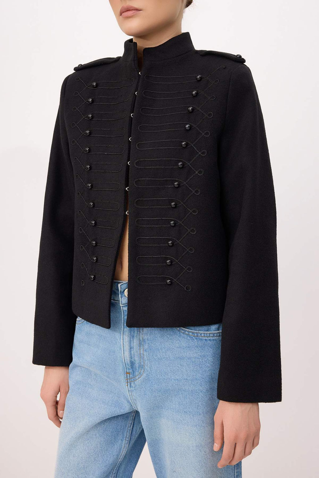 Siyah Fitted Kal?p Napolyon Kase Mont TWOSS26MO00022 - Trendyolmilla фото 3