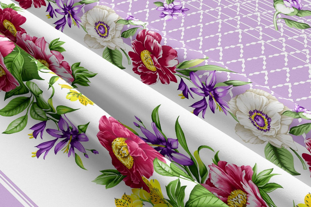 Скатерть из рогожки Хлопок 100 % 12521-4 бм - Наталья-текстиль фото 2