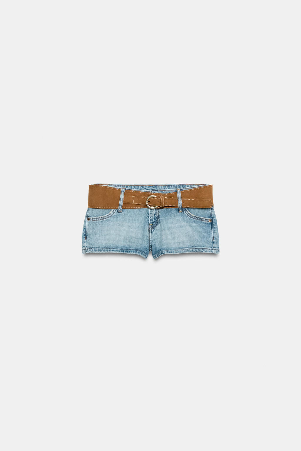 SHORTS Z1975 DENIM CINTUR?N / Azul medio - Zara фото 2