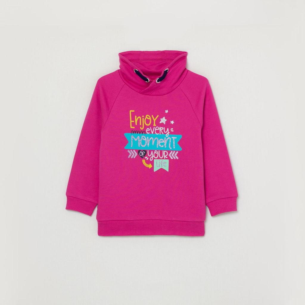 CRB wear/CWKG 62812-46-282 Джемпер модель худи для девочки, фуксия/Ex.Cherubino фото 4