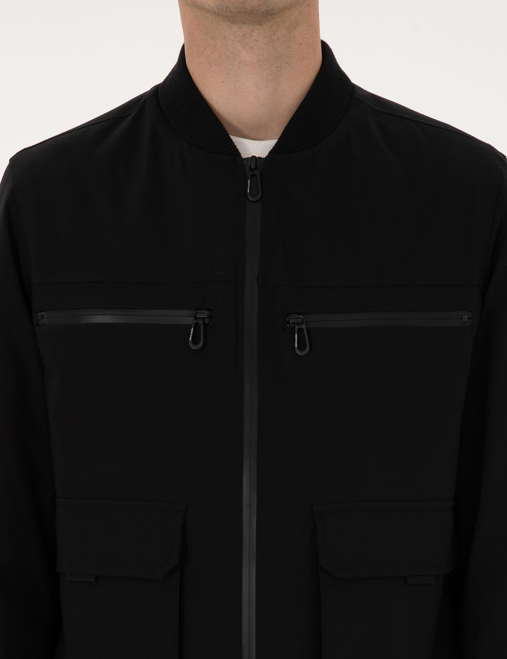 Siyah Regular Fit Mont