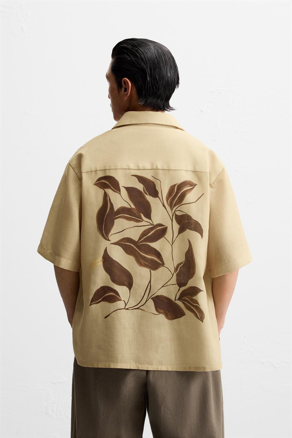 SHIRT WITH CONTRAST PRINT - Zara фото 3