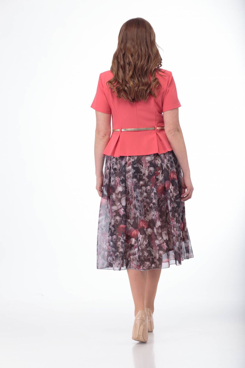 Костюм ANELLI 690 красный жакет/маки  фото 4