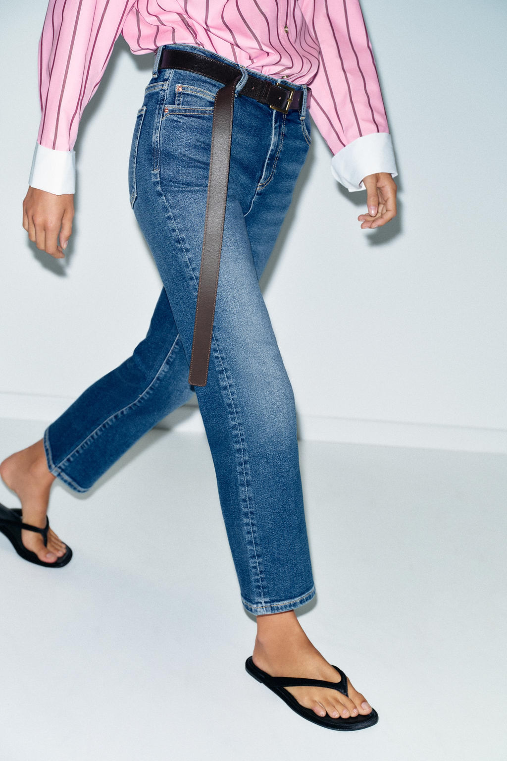 JEANS Z1975 MINI FLARE TIRO ALTO / Azul - Zara фото 6