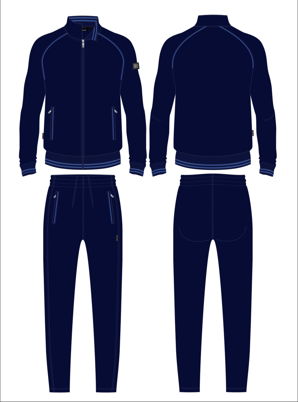 Спортивный костюм мужской 10M-RT-1844 RED-N-ROCKS