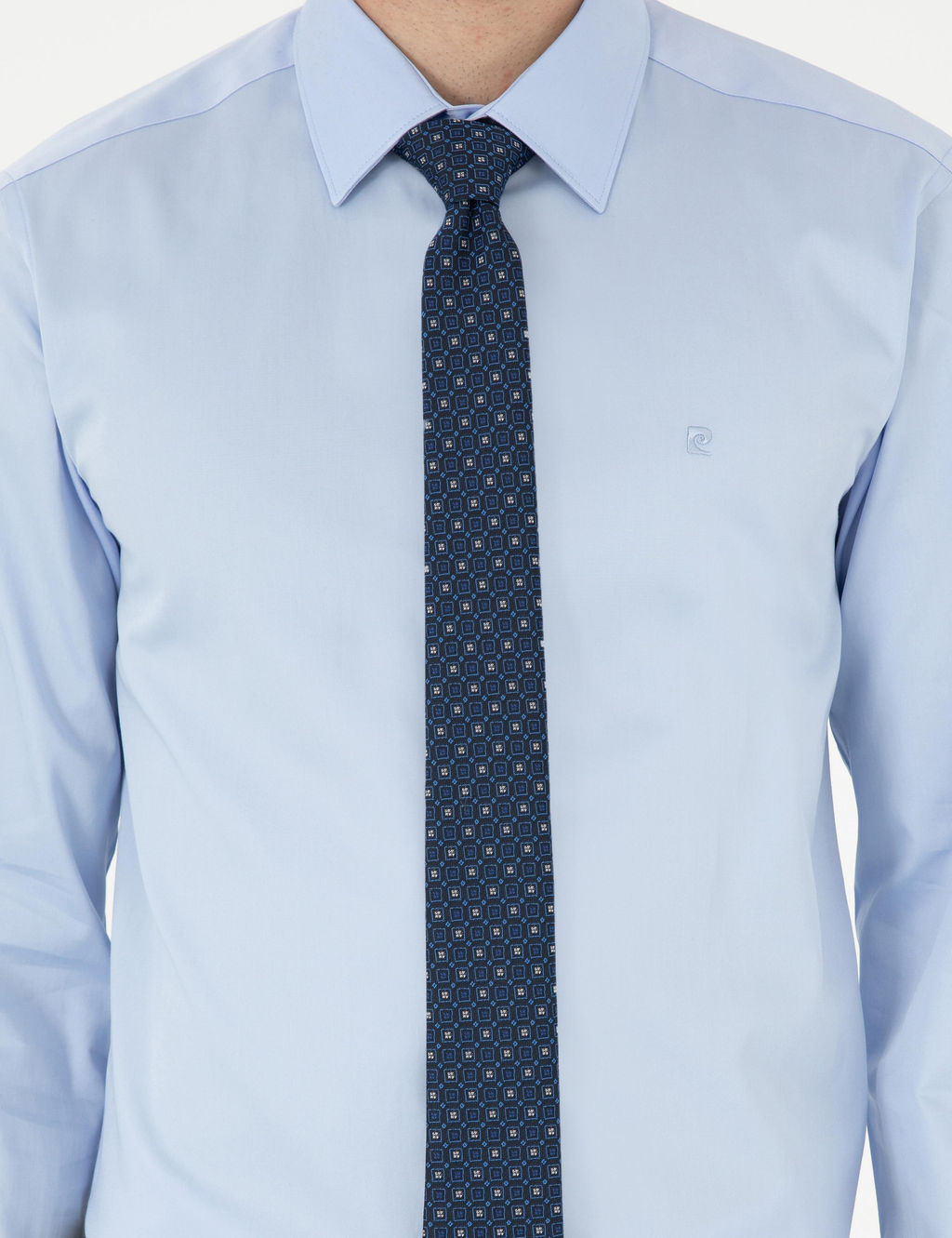 Koyu Mavi Slim Fit Uzun Kollu Basic G_mlek - Pierre cardin фото 13