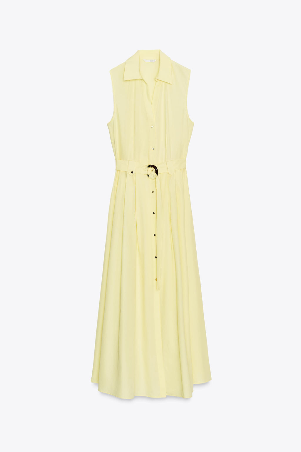 POPLIN MIDI DRESS WITH BELT - Zara фото 17