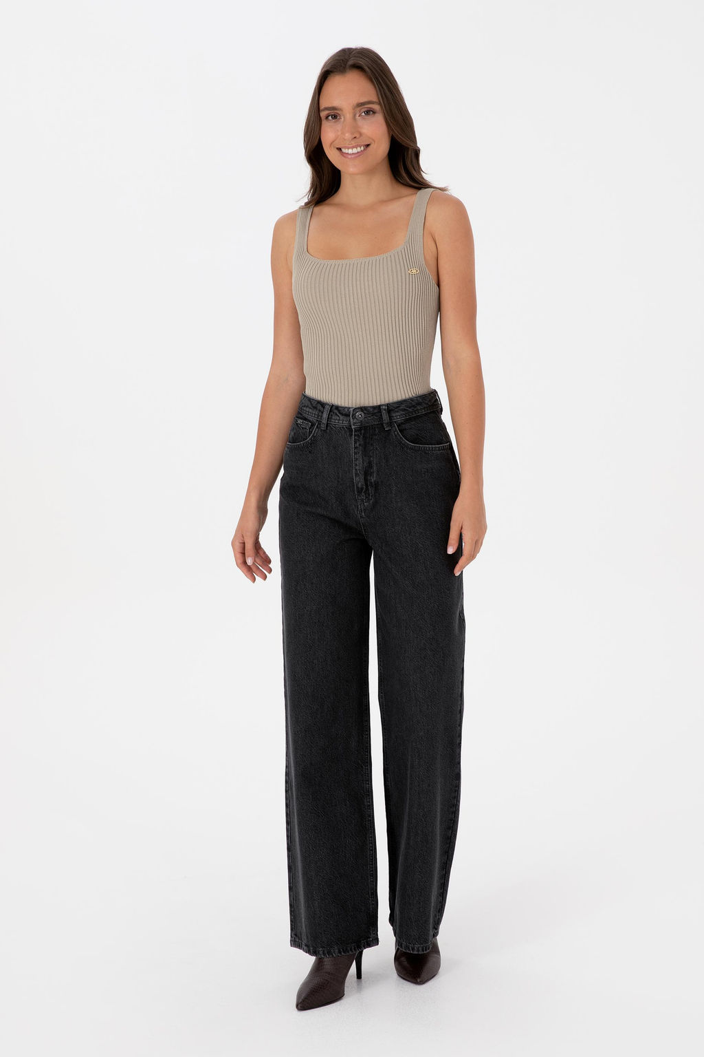 Kad_n Antrasit Loose Fit Jean Pantolon - U.s. polo assn фото 3