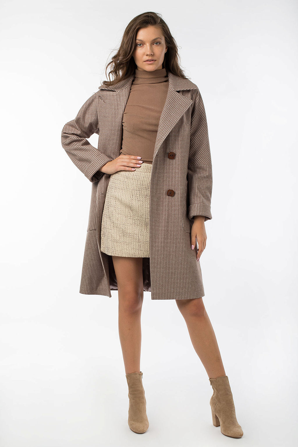 01-10661 Пальто женское демисезонное - El podio фото 4