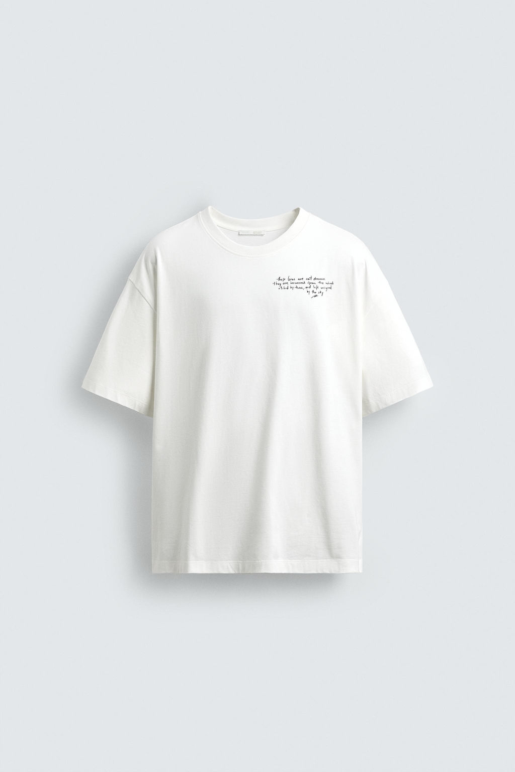 CAMISETA ESTAMPADO PAISAJE / Blanco