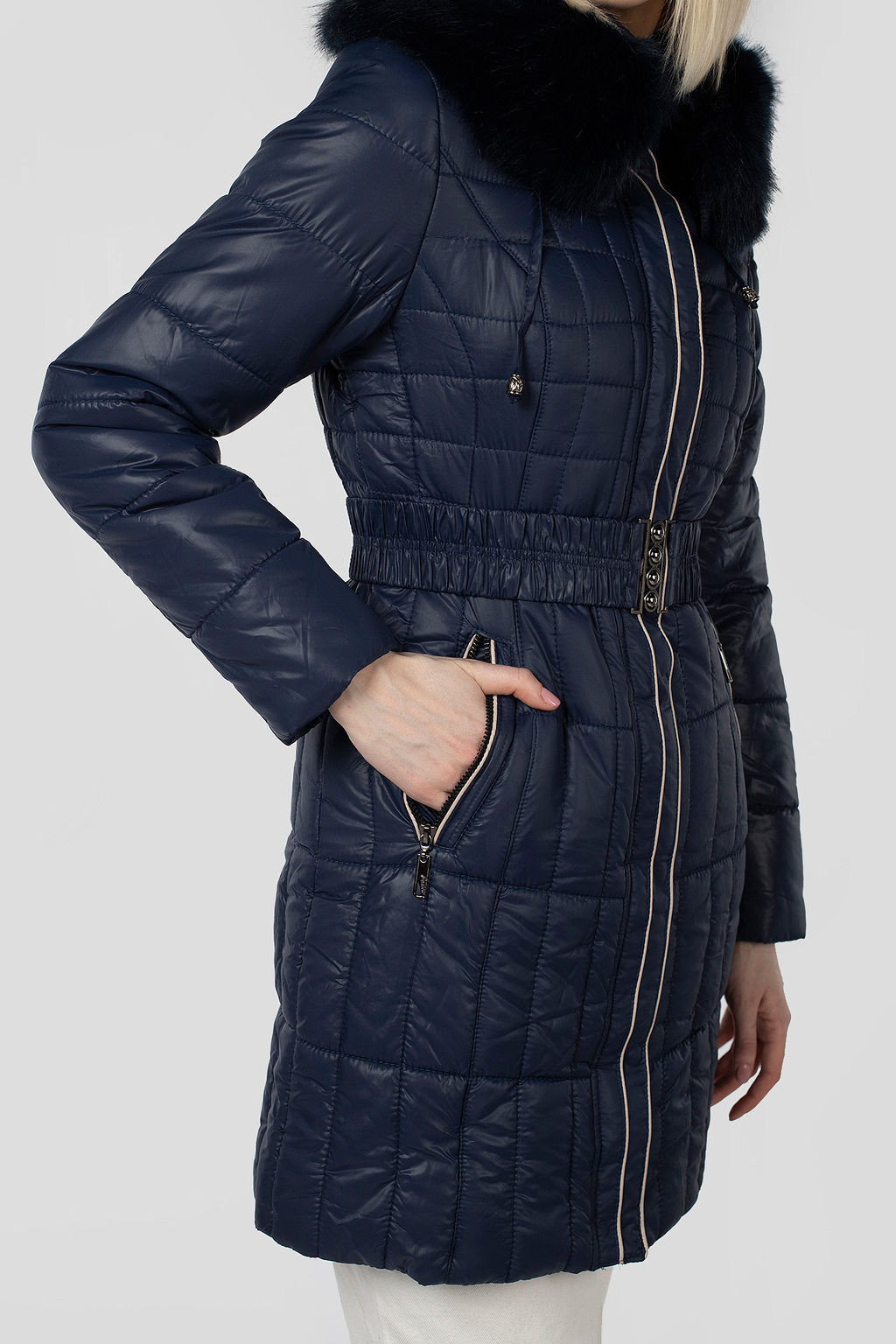 05-0354 Куртка зимняя (Синтепон 350) пояс - El podio фото 8