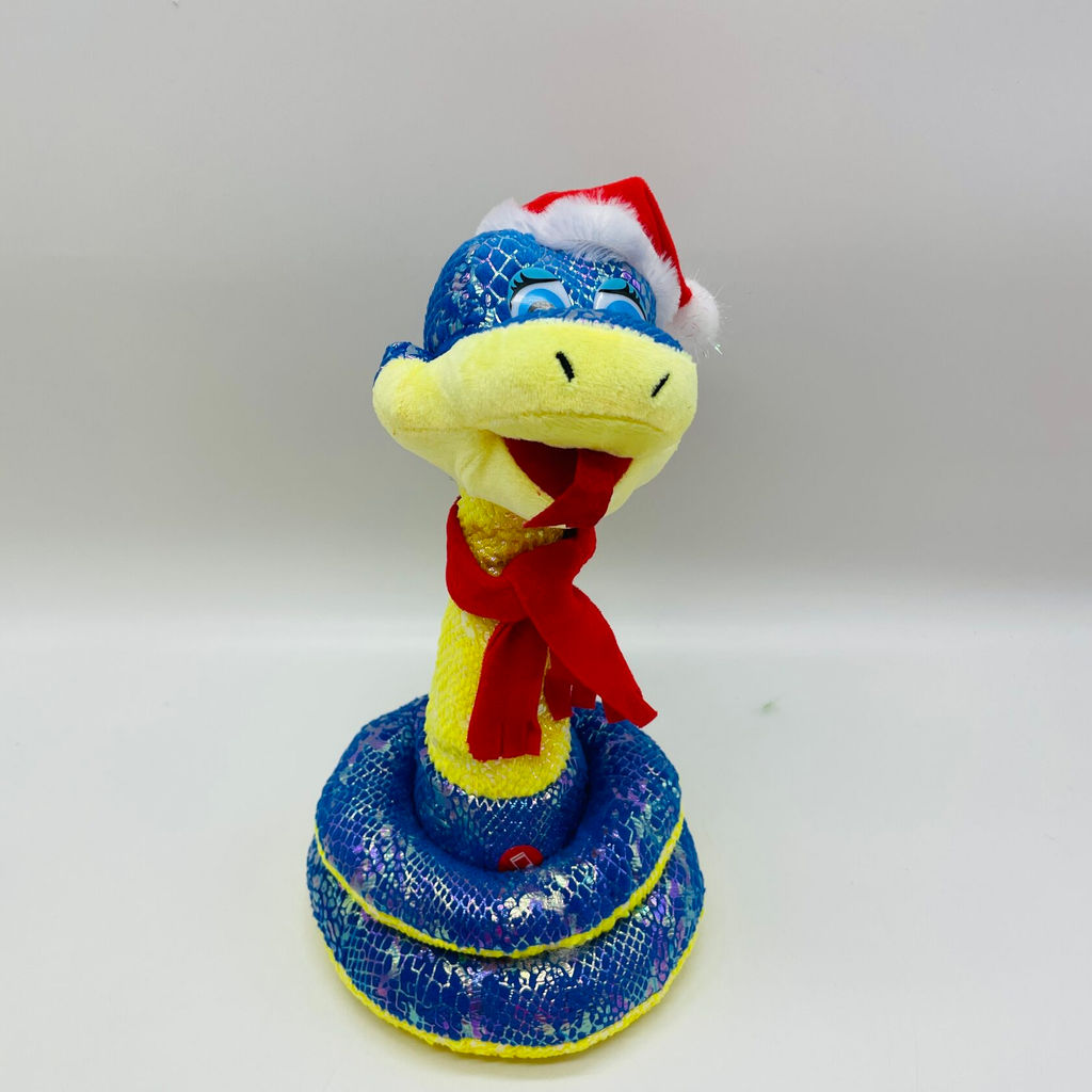 Мягкая игрушка Змея музыкальная в шапке и шарфе 26 см - Storyland фото 6