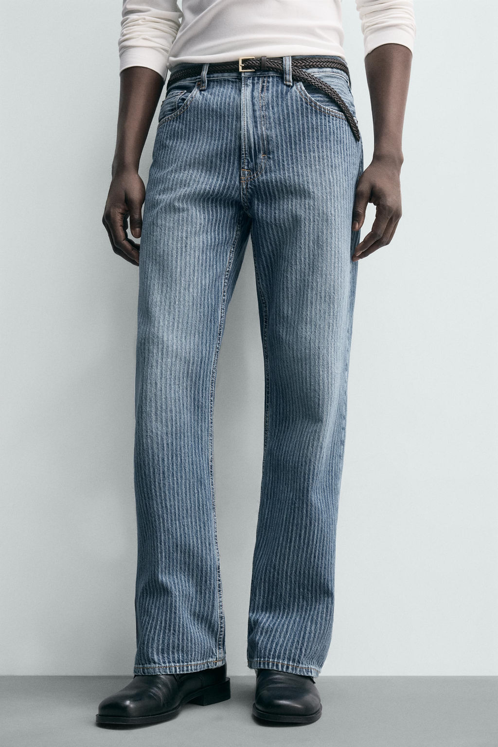 STRUCTURED STRAIGHT-LEG BOOTCUT JEANS - Zara фото 15