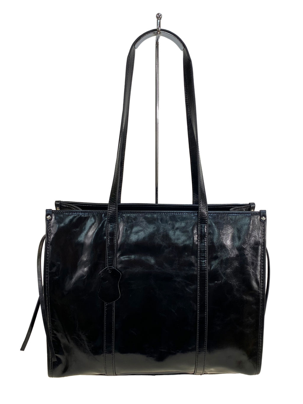 Женская сумка из натуральной кожи, цвет черный - Greta фото 2