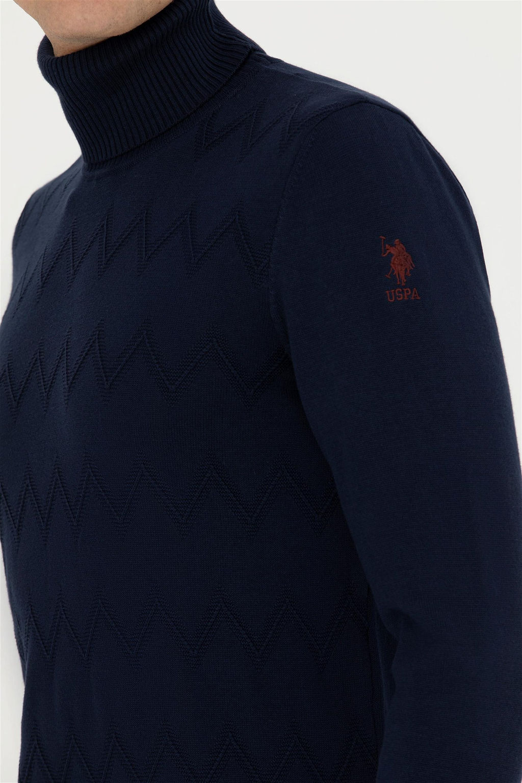 Мужской темно-синий свитер - U.s. polo assn фото 7