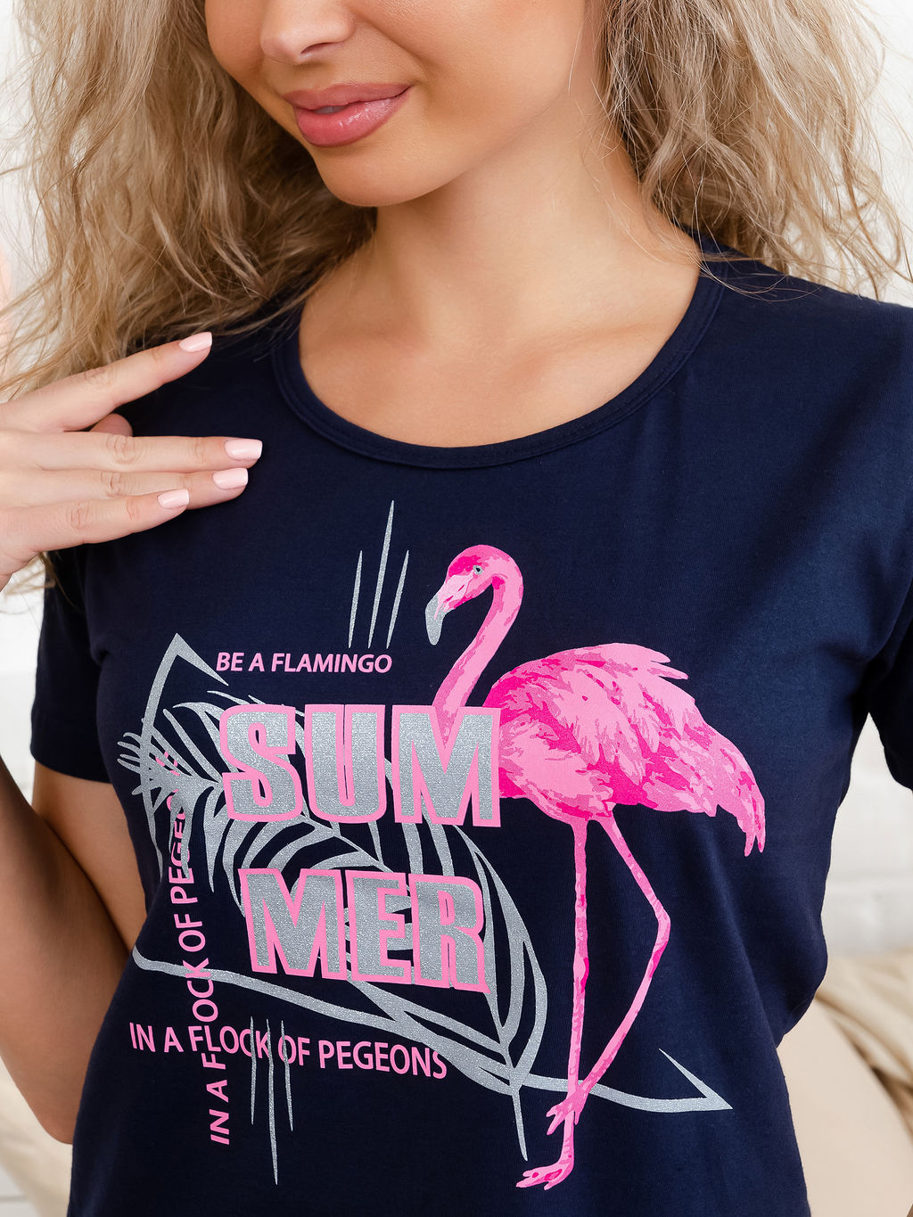 Костюм женский, модель 146, трикотаж (Фламинго, синий ) - Ивановотекстиль фото 3