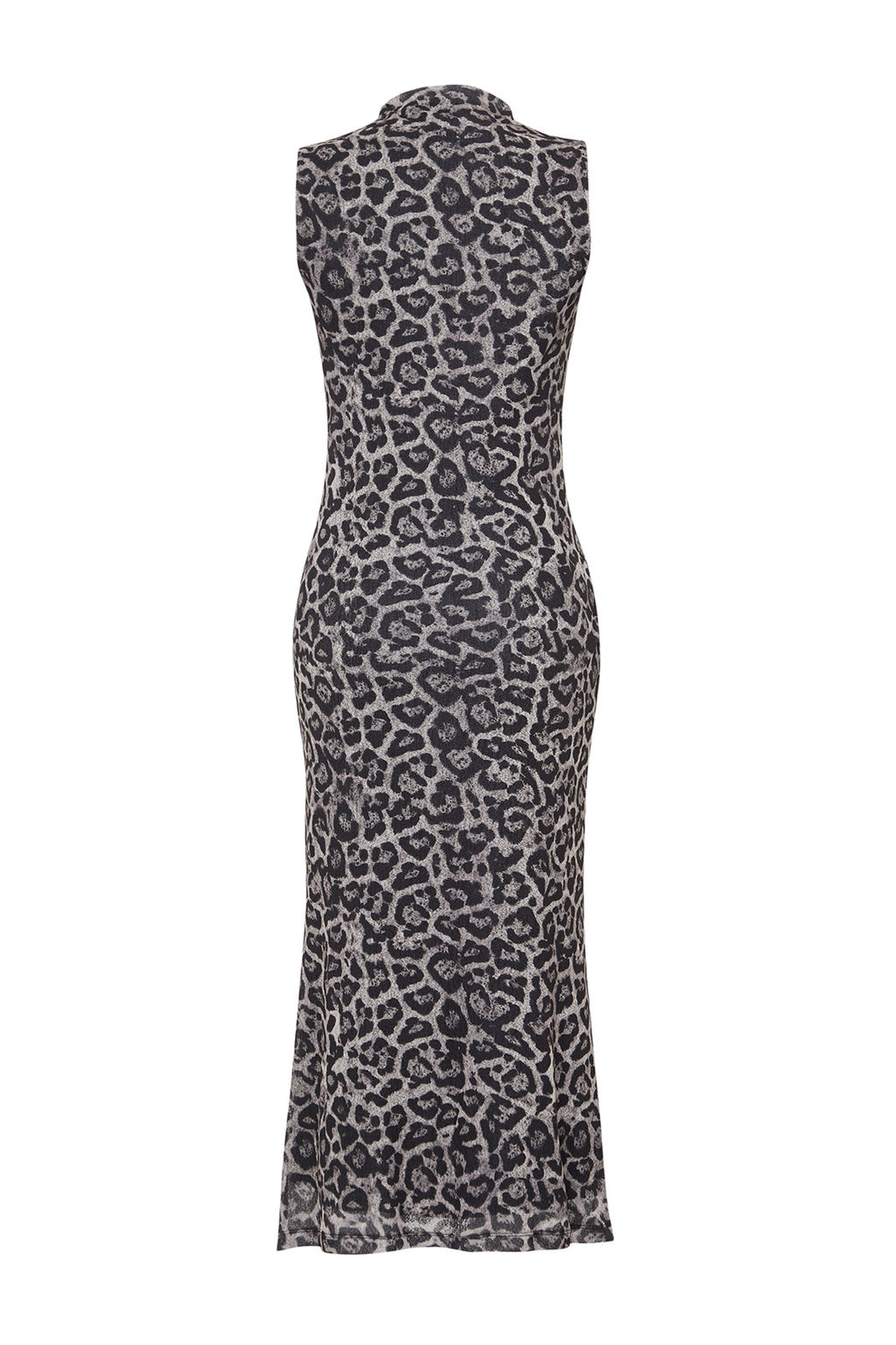 TRENDYOLMILLA Antrasit Dokulu Dik Yaka S?f?r Kol Esnek Orme Midi Kalem Elbise TWOSS24EL00678  фото 13