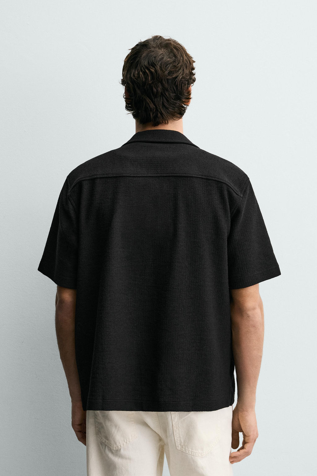 CAMISA JACQUARD RIZO / Negro - Zara фото 3