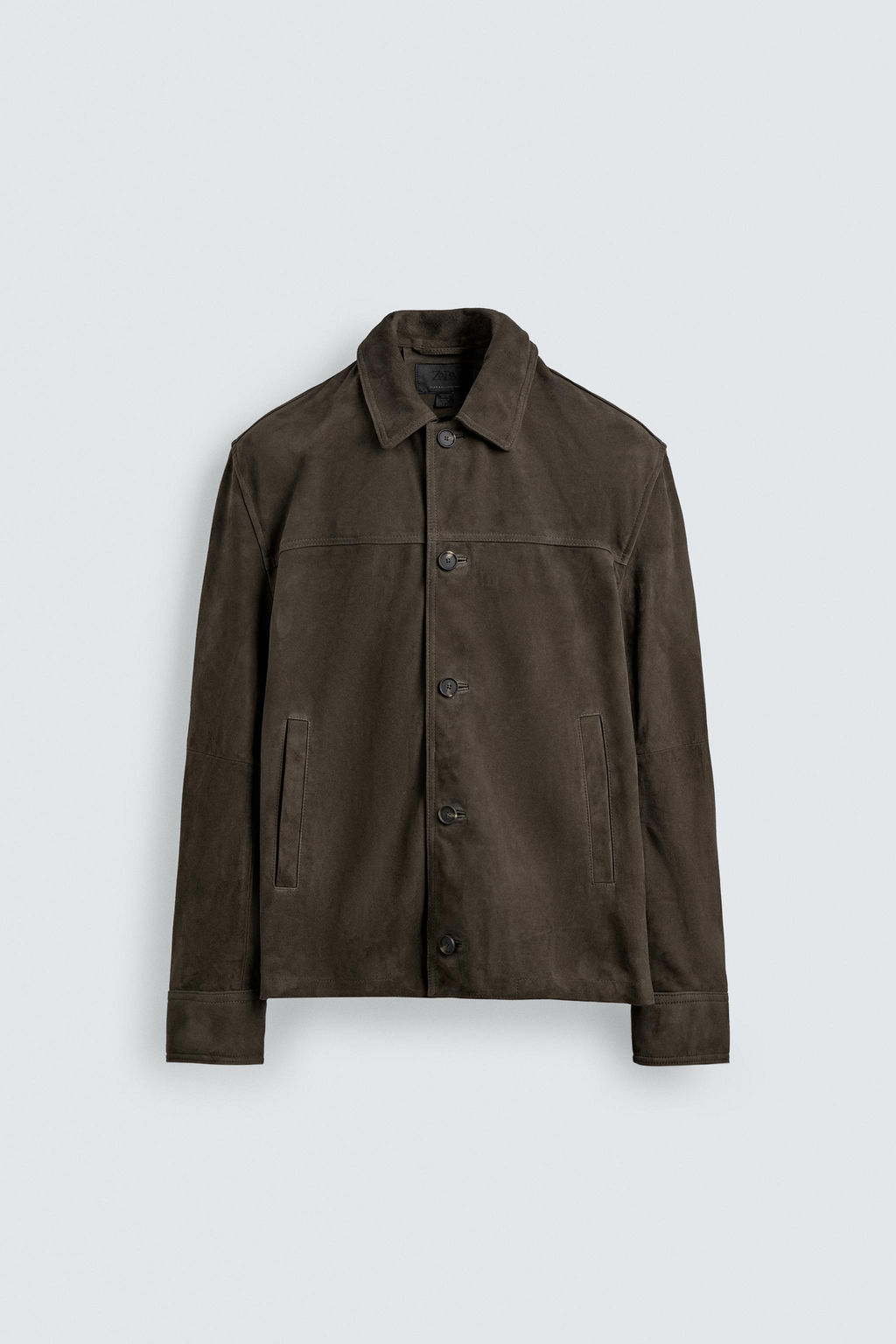 CAZADORA REGULAR FIT PIEL ANTE / Marr?n - Zara фото 7