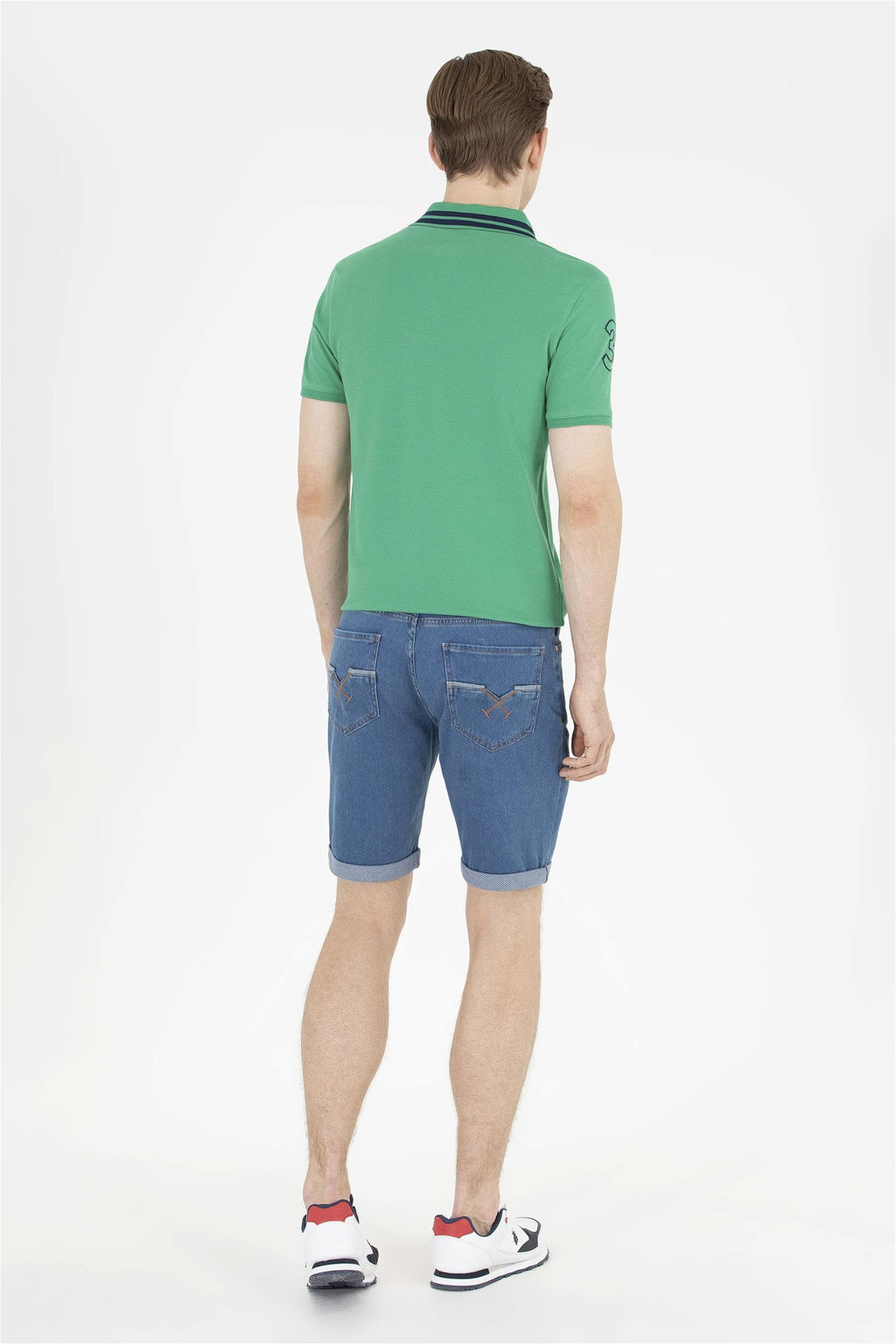 U. S. Polo Assn Мужские синие джинсовые шорты - U.s. polo assn фото 11