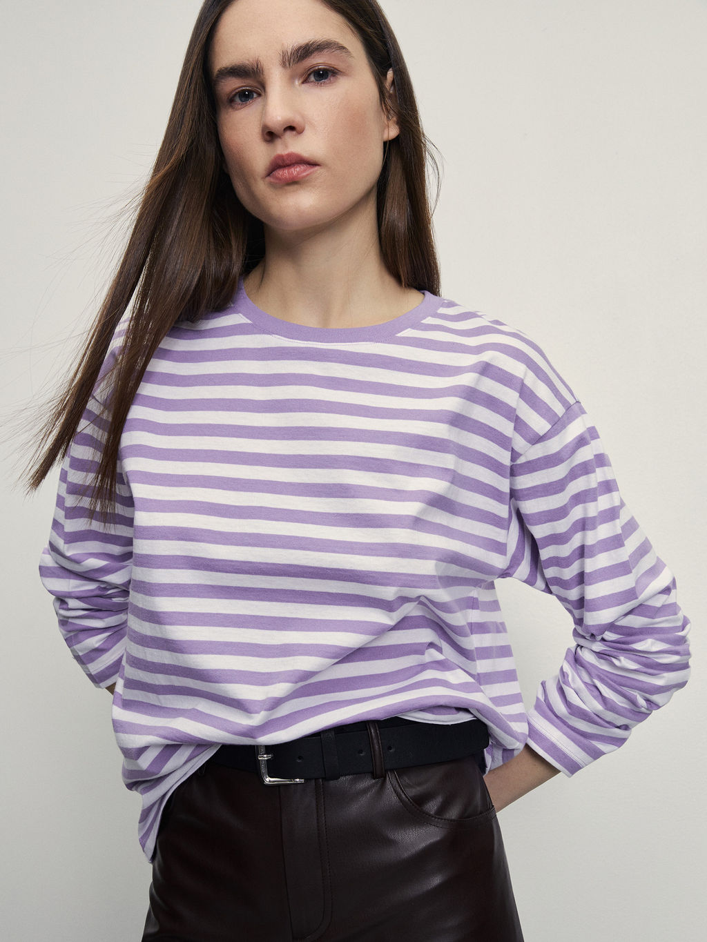 Лонгслив в полоску / Zarina  фото 7