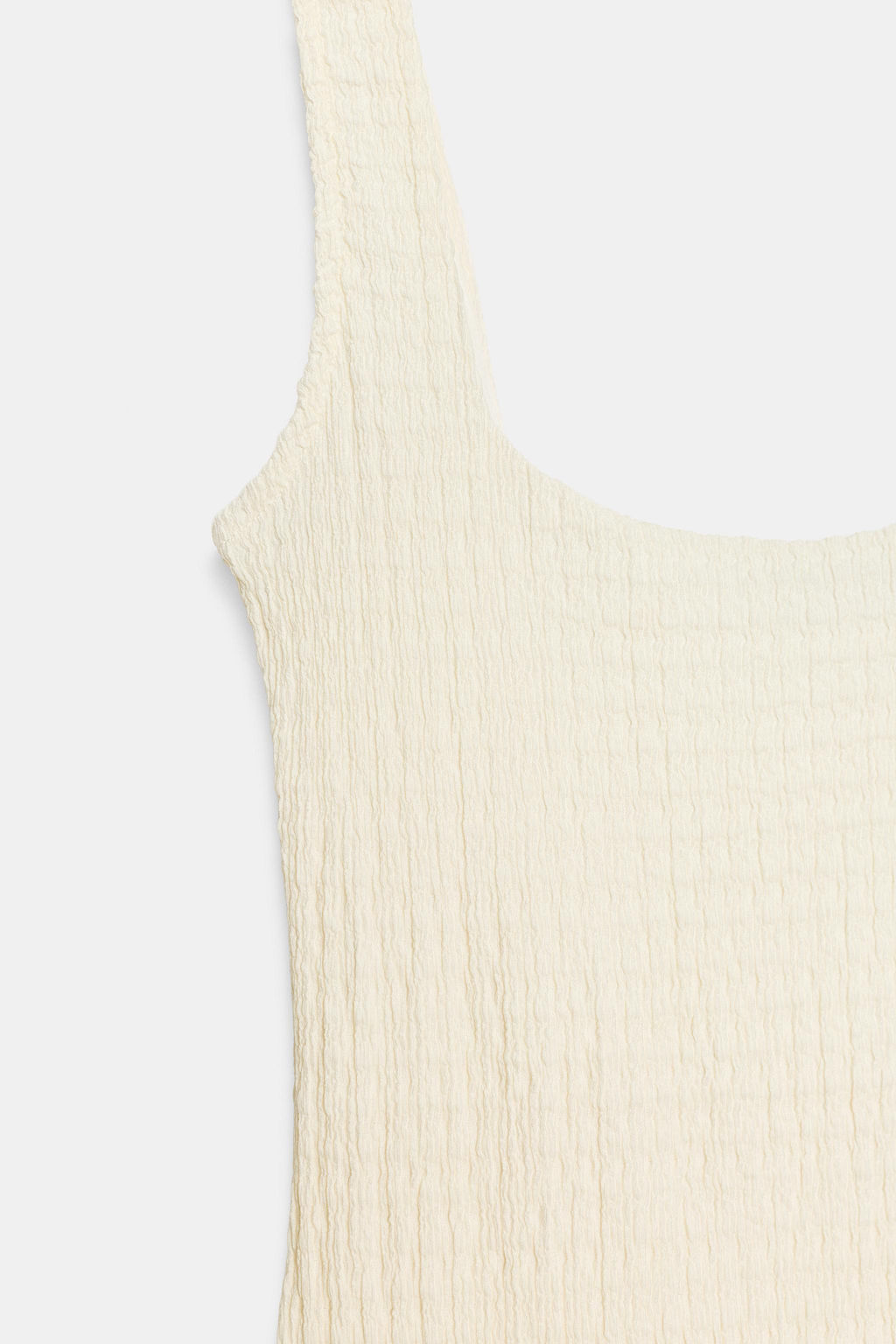 VESTIDO MIDI TEXTURA / Crudo - Zara фото 6