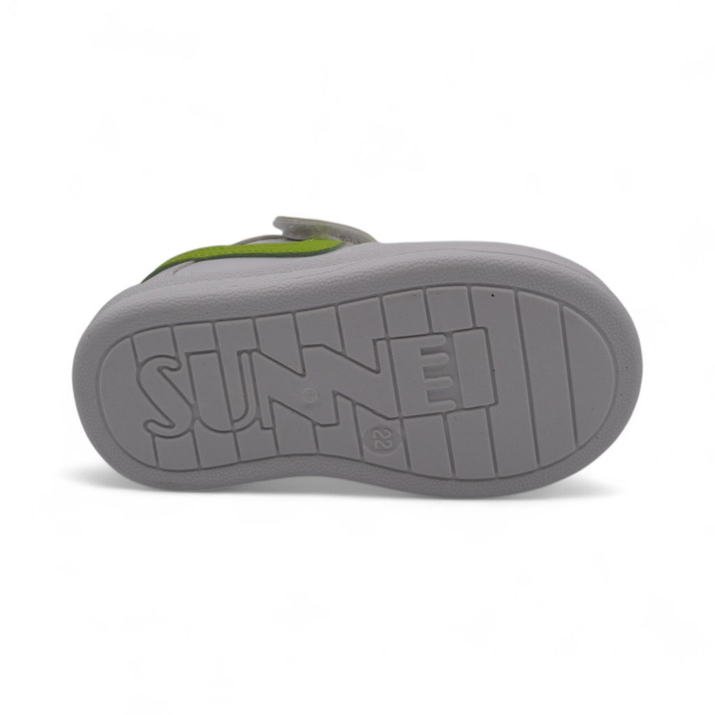 Кроссовки 4254 бело зеленые - М+д фото 3