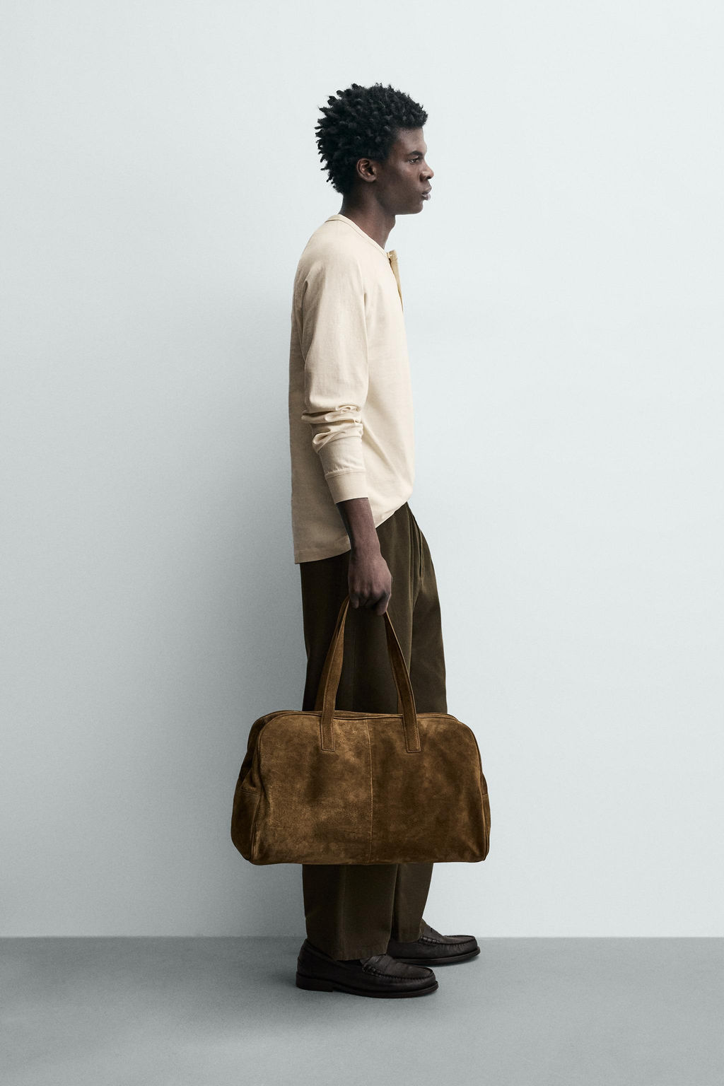 CAMISETA CUELLO PANADERO / Crudo - Zara фото 4