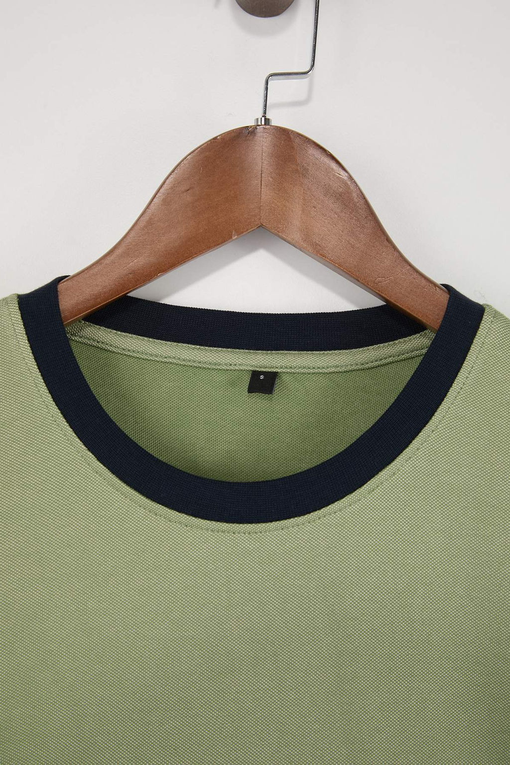 Lacivert Regular/Normal Kesim Kontrast Yaka ve Kol Detayl? Pike Dokulu T-Shirt TMNSS26TS00009 - Trendyolmilla фото 11