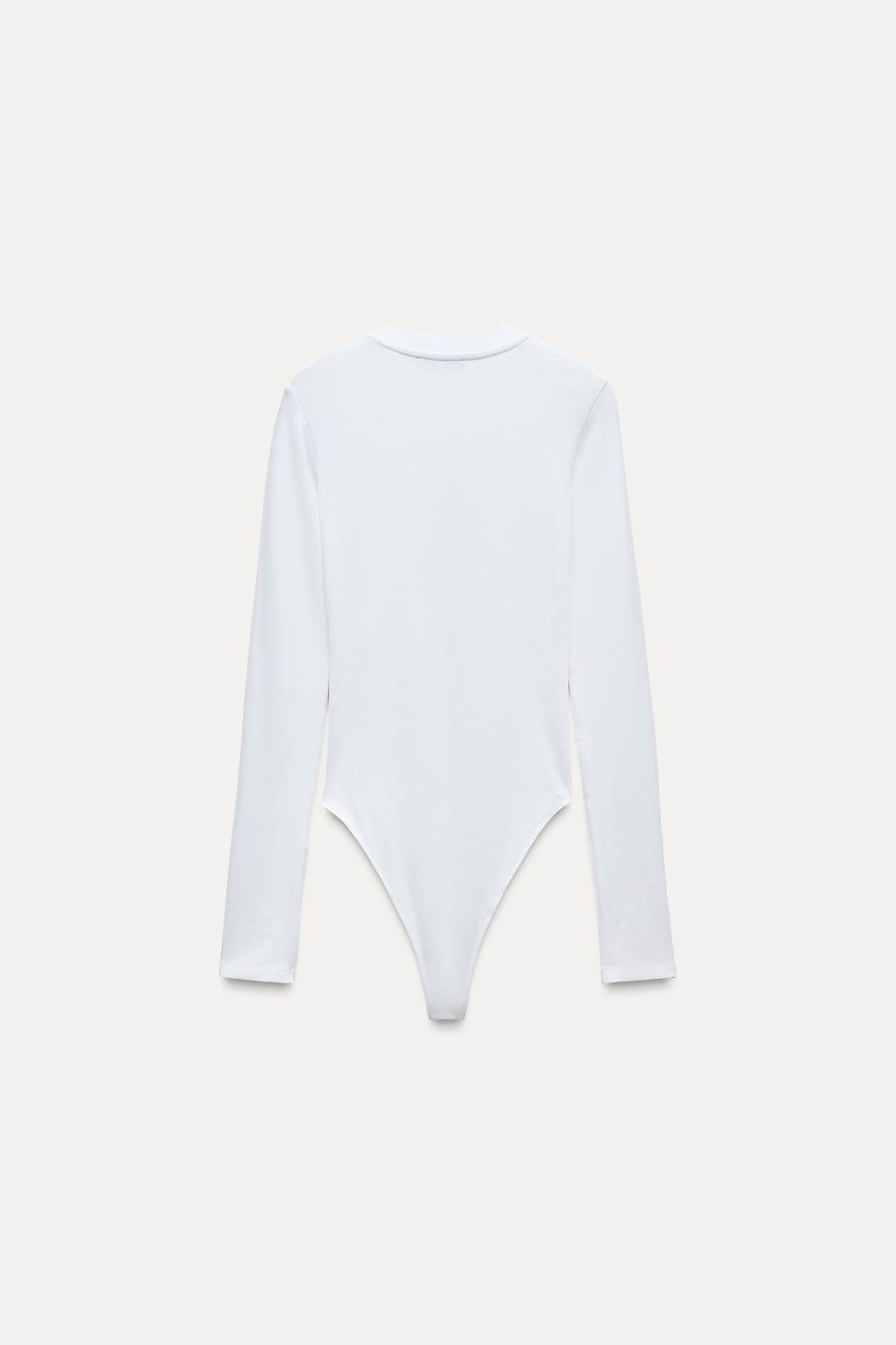 COTTON MODAL BODYSUIT - Zara фото 15